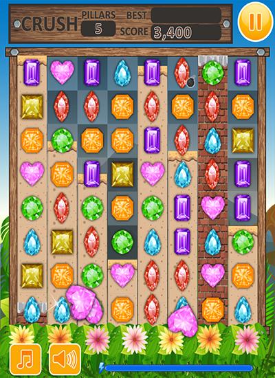 Gameplay of the Jewels blast crusher for Android phone or tablet.