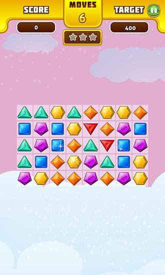 Gameplay of the Jewels puzzle for Android phone or tablet.
