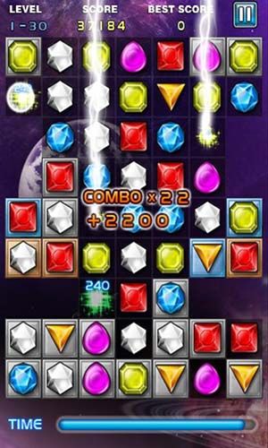Gameplay of the Jewels star for Android phone or tablet.