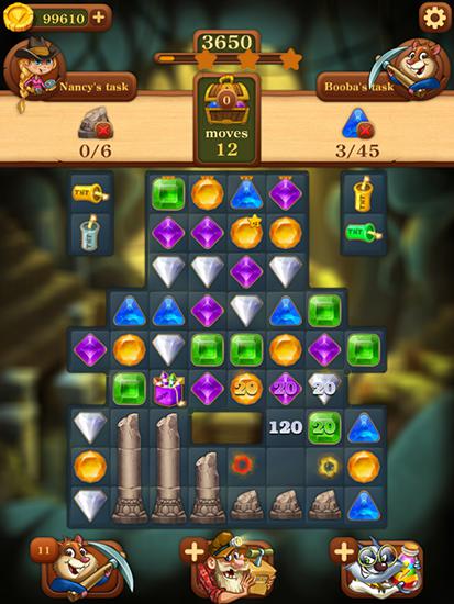 Gameplay of the Jewels: To the center of Earth for Android phone or tablet.
