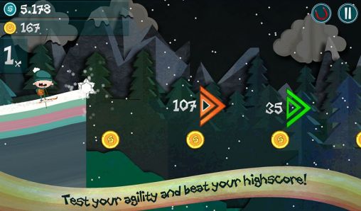 Gameplay of the Jimmy's snow runner for Android phone or tablet.