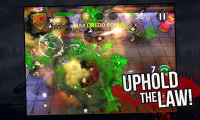 Gameplay of the Judge Dredd vs. Zombies for Android phone or tablet.