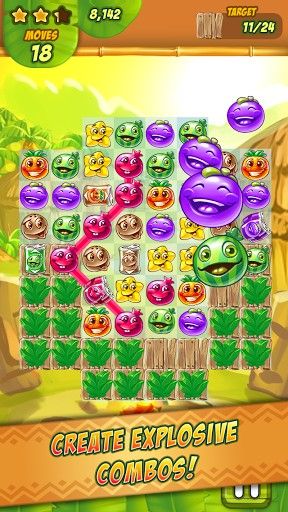 Gameplay of the Juice fruit mania for Android phone or tablet.