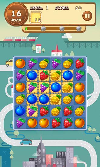 Gameplay of the Juice legend: Match 3 for Android phone or tablet.