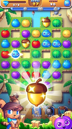 Gameplay of the Juice splash for Android phone or tablet.