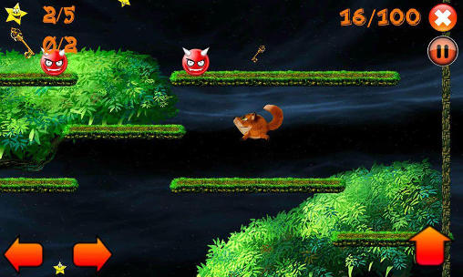 Gameplay of the Jump! Jumpy fox for Android phone or tablet.