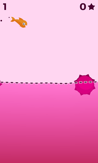 Gameplay of the Jumping fish for Android phone or tablet.