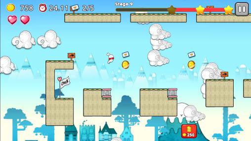 Gameplay of the Jumping world for Android phone or tablet.