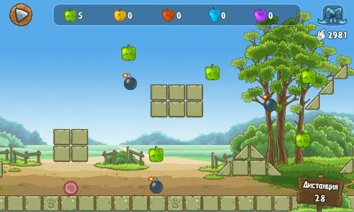 Gameplay of the Jumpy hedgehog: Running game for Android phone or tablet.