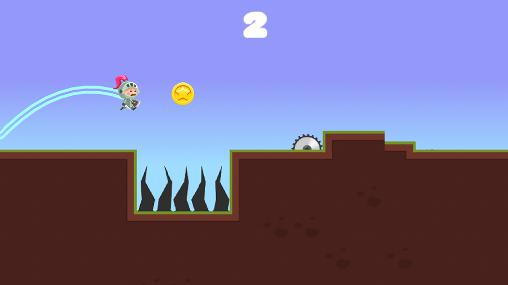 Gameplay of the Jumpy McJumpface for Android phone or tablet.