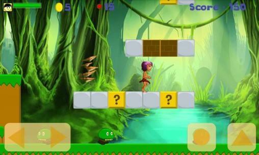 Gameplay of the Jungle castle run 2 for Android phone or tablet.