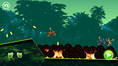 Gameplay of the Jungle motocross kids racing for Android phone or tablet.