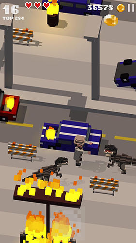 Jurassic hopper 2: Crossy dino world shooter - Android game screenshots.
