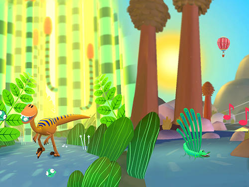 Gameplay of the Jurassic go: Dinosaur snap adventures for Android phone or tablet.