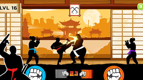 Karate fighter: Real battles - Android game screenshots.