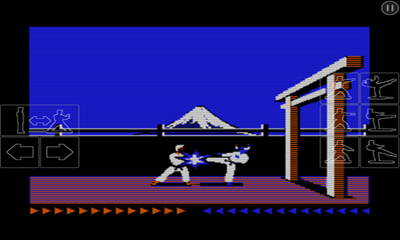 Gameplay of the Karateka Classic for Android phone or tablet.