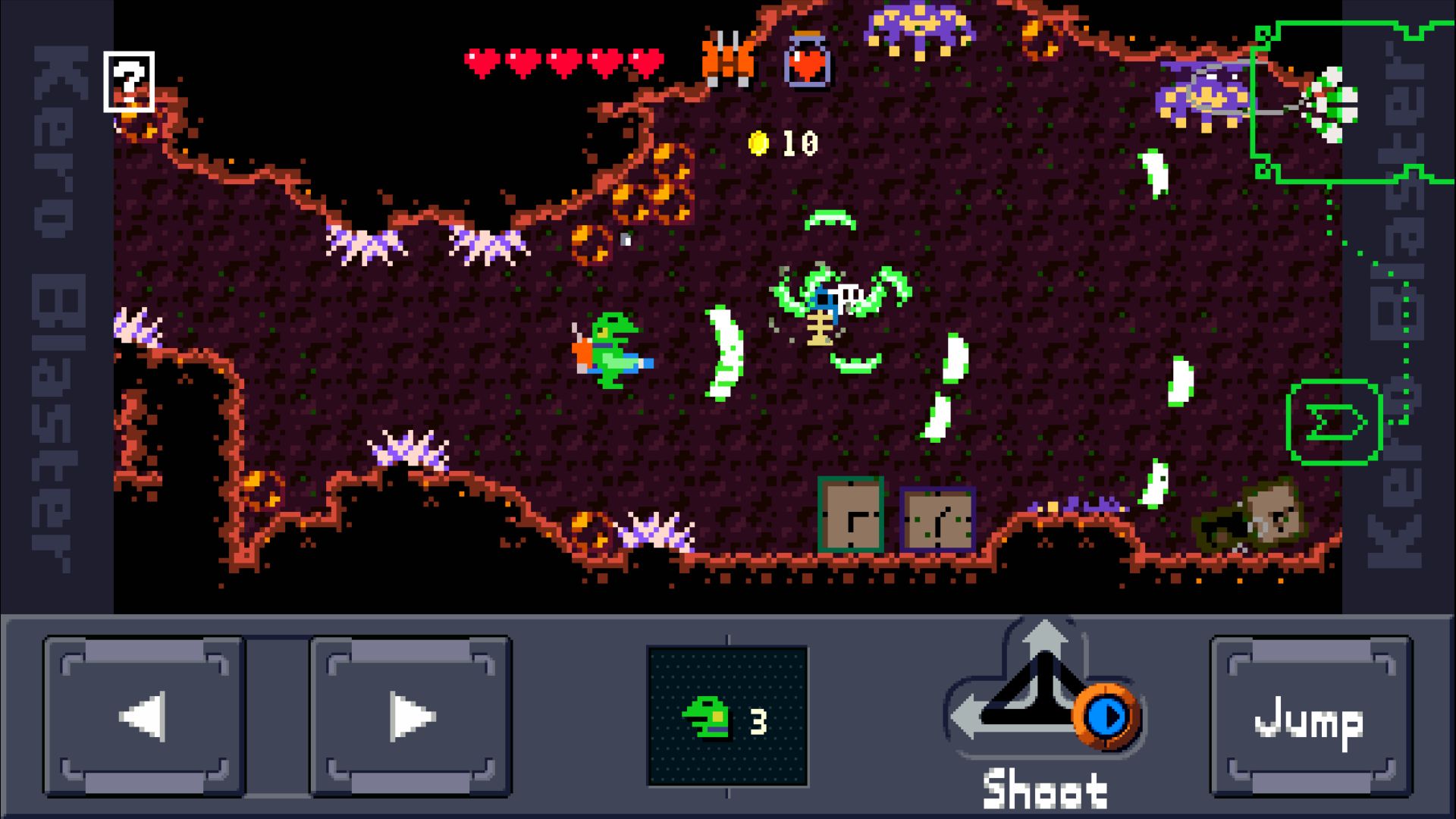 Kero Blaster - Android game screenshots.