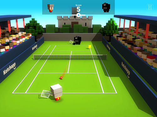 Gameplay of the Ketchapp: Tennis for Android phone or tablet.
