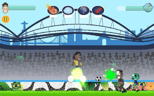 Gameplay of the Kicking zombies for Android phone or tablet.