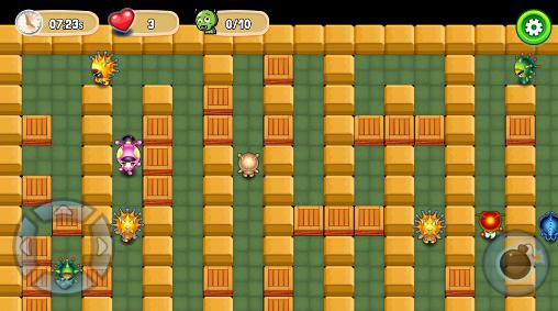 Gameplay of the King of bomberman for Android phone or tablet.
