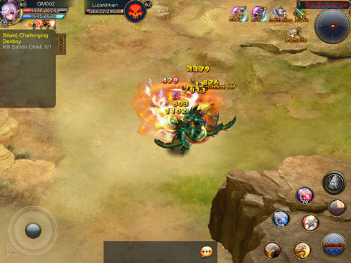 Gameplay of the King: The MMORPG for Android phone or tablet.