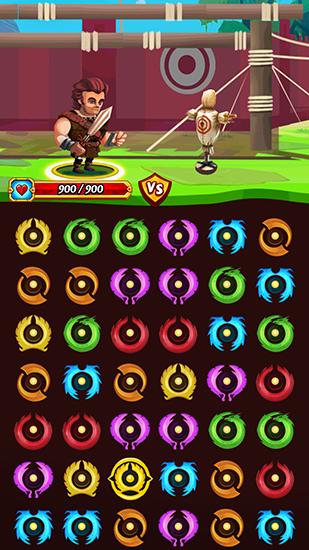 Gameplay of the Kingdom come: Puzzle quest for Android phone or tablet.