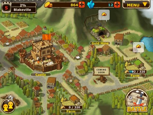 Gameplay of the Kingdom & dragons for Android phone or tablet.