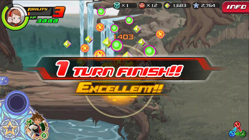 Gameplay of the Kingdom hearts: Unchained key for Android phone or tablet.