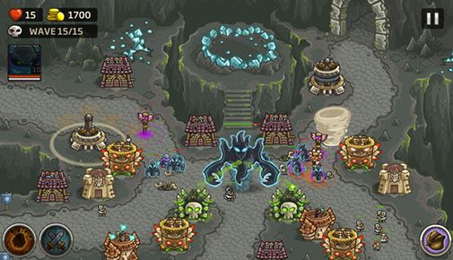 Gameplay of the Kingdom rush: Frontiers for Android phone or tablet.