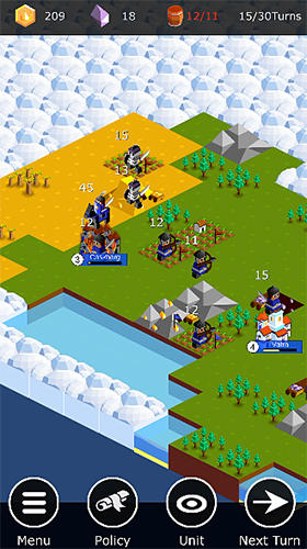 Kingdoms arena: Turn-based strategy game - Android game screenshots.