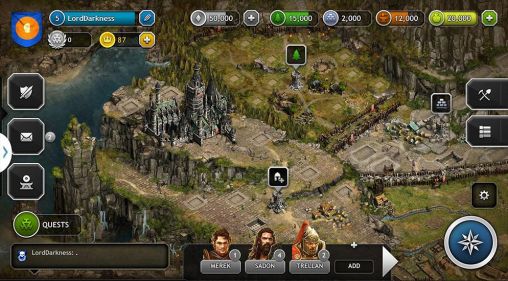 Gameplay of the Kings of the realm for Android phone or tablet.