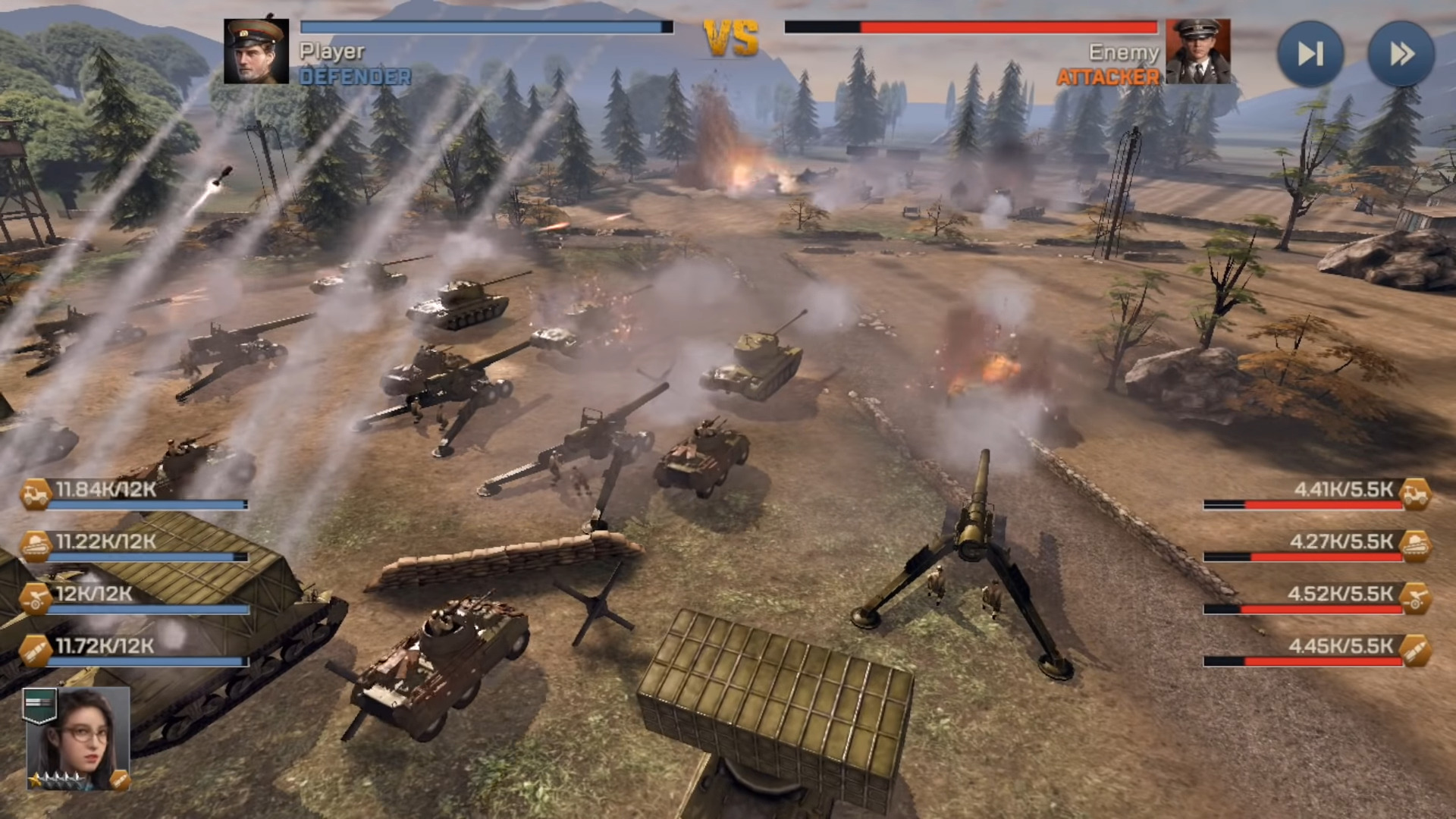 Kiss of War - Android game screenshots.
