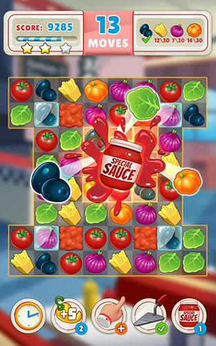 Kitchen frenzy match 3 game - Android game screenshots.