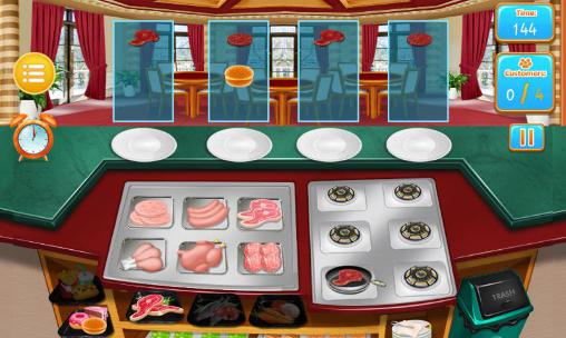 Gameplay of the Kitchen fever: Master cook for Android phone or tablet.