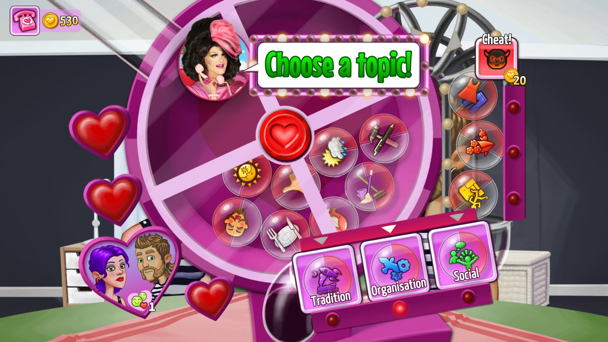 Kitty Powers' Love Life - Android game screenshots.