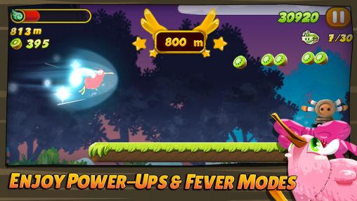 Gameplay of the Kiwi dash for Android phone or tablet.
