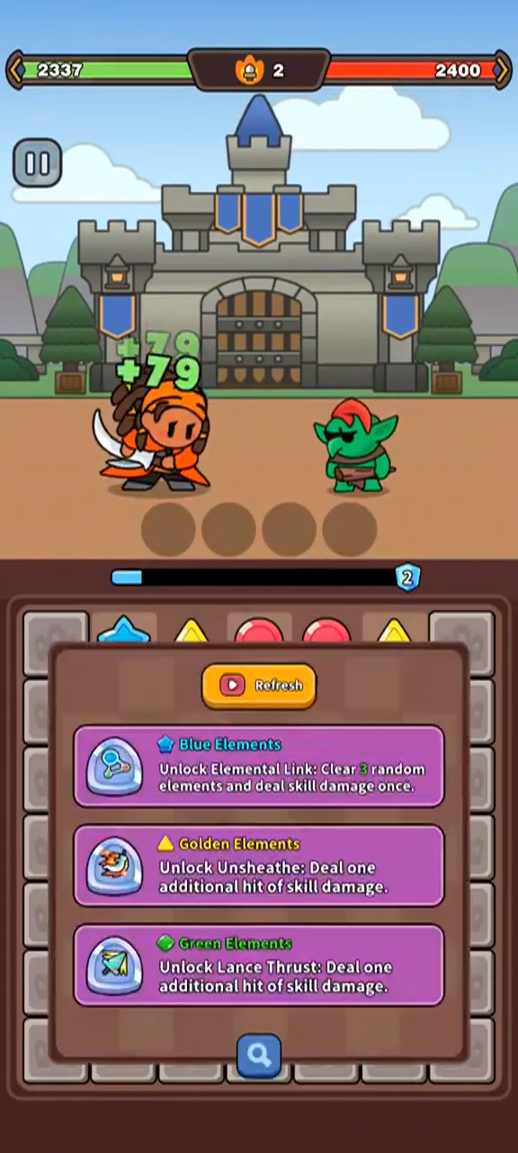 Knights Combo - Android game screenshots.