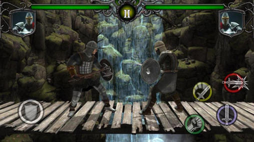 Gameplay of the Knights fight: Medieval arena for Android phone or tablet.