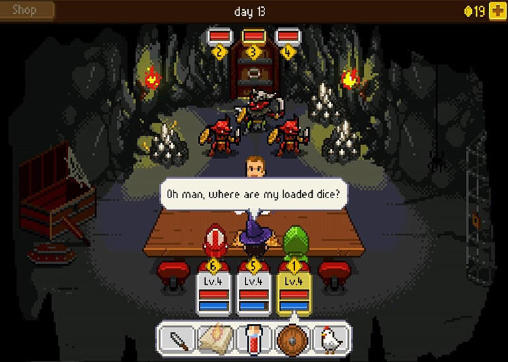 Gameplay of the Knights of pen and paper: +1 edition for Android phone or tablet.