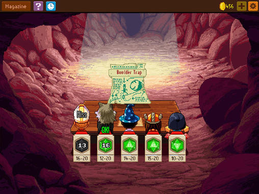 Gameplay of the Knights of pen and paper 2 for Android phone or tablet.