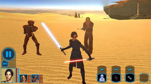 Gameplay of the Knights of the Old republic for Android phone or tablet.