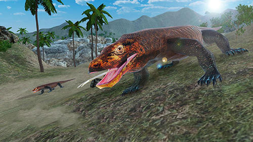 Komodo dragon lizard simulator - Android game screenshots.