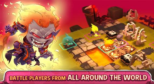 Gameplay of the Krosmaster: Arena for Android phone or tablet.