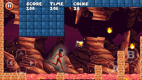 Gameplay of the Ladybug platform adventure for Android phone or tablet.