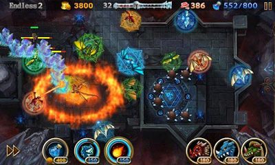 Gameplay of the Lair Defense: Shrine for Android phone or tablet.