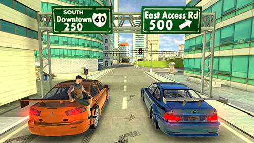 Lancer Evo drift simulator - Android game screenshots.