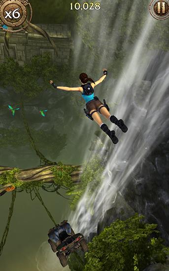 Gameplay of the Lara Croft: Relic run for Android phone or tablet.