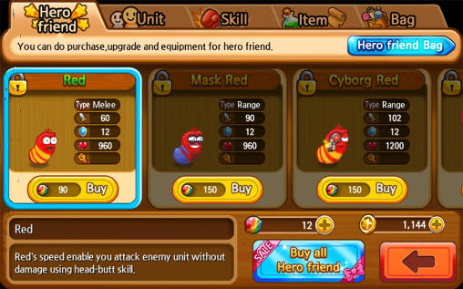 Gameplay of the Larva heroes: Lavengers 2014 for Android phone or tablet.