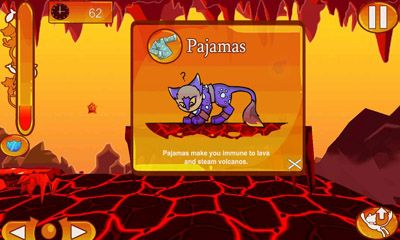 Gameplay of the LavaCat for Android phone or tablet.