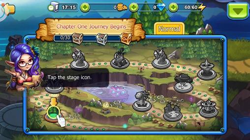 Gameplay of the League of heroes: Summoner for Android phone or tablet.